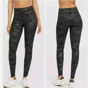 SPANX Faux Leather Camo Legging - XS